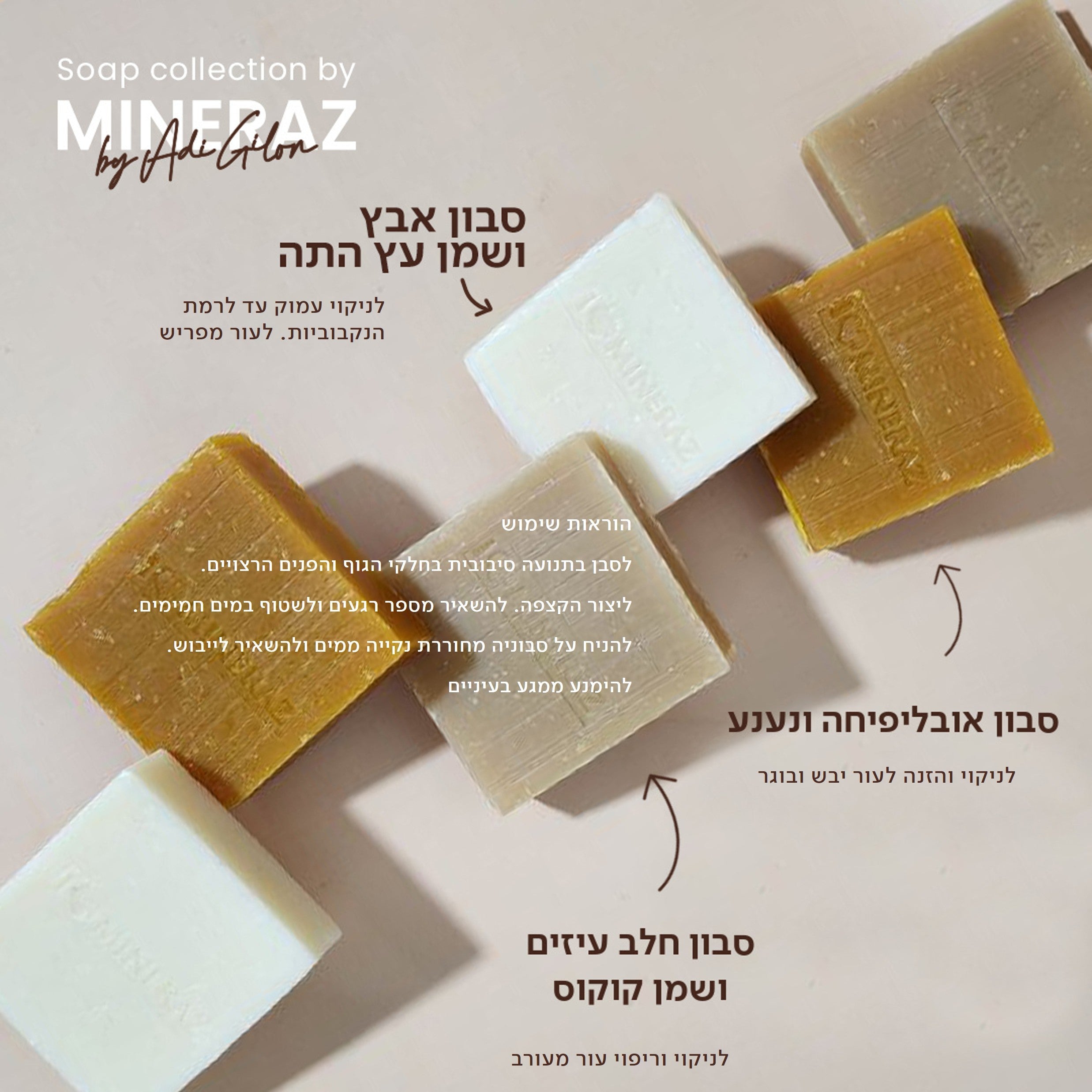 כל מה שרצית לדעת על הסבונים המוצקים הטבעיים של מינרז